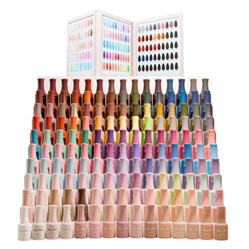 Kiara Sky Gel Pro 150 HEMA-Free Gel Polish Complete Full Line Bundle Set + Swatchbooks