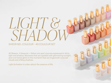 APRES - Light & Shadow Sheer Gel Couleur Full Line Collection - Full Set of 40 & Swatchbook