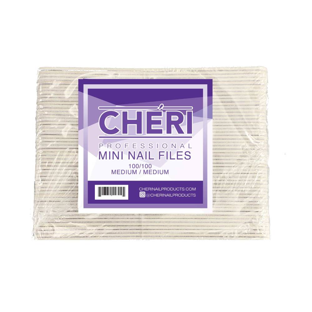 CHERI Mini Nail File - White 100/100