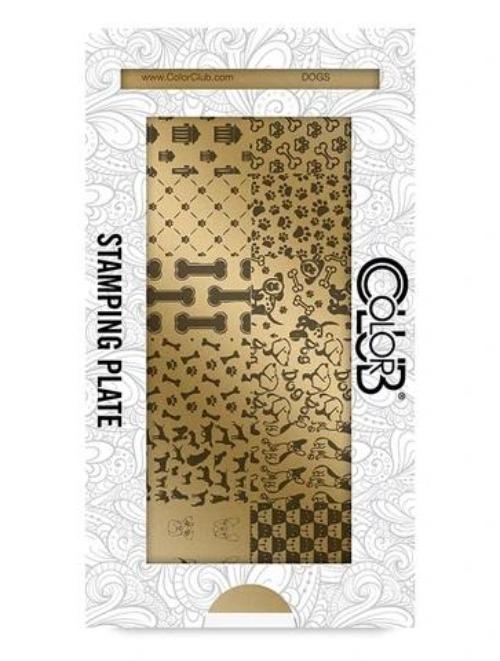 COLOR CLUB - Dogs Nail Art Stamping Plate