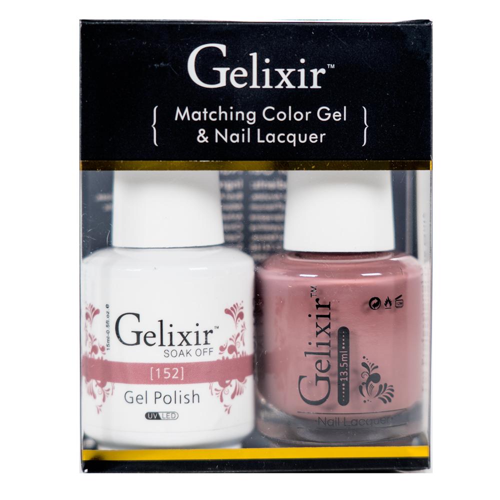 Gelixir - Matching Gel and Nail Lacquer - Dark Terra Cotta - #024