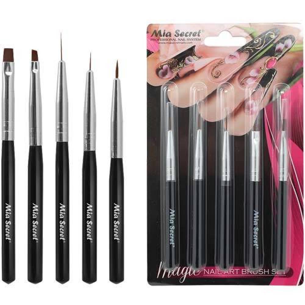 Mia Secrets Nail Art Brush Set (Nb-5P)