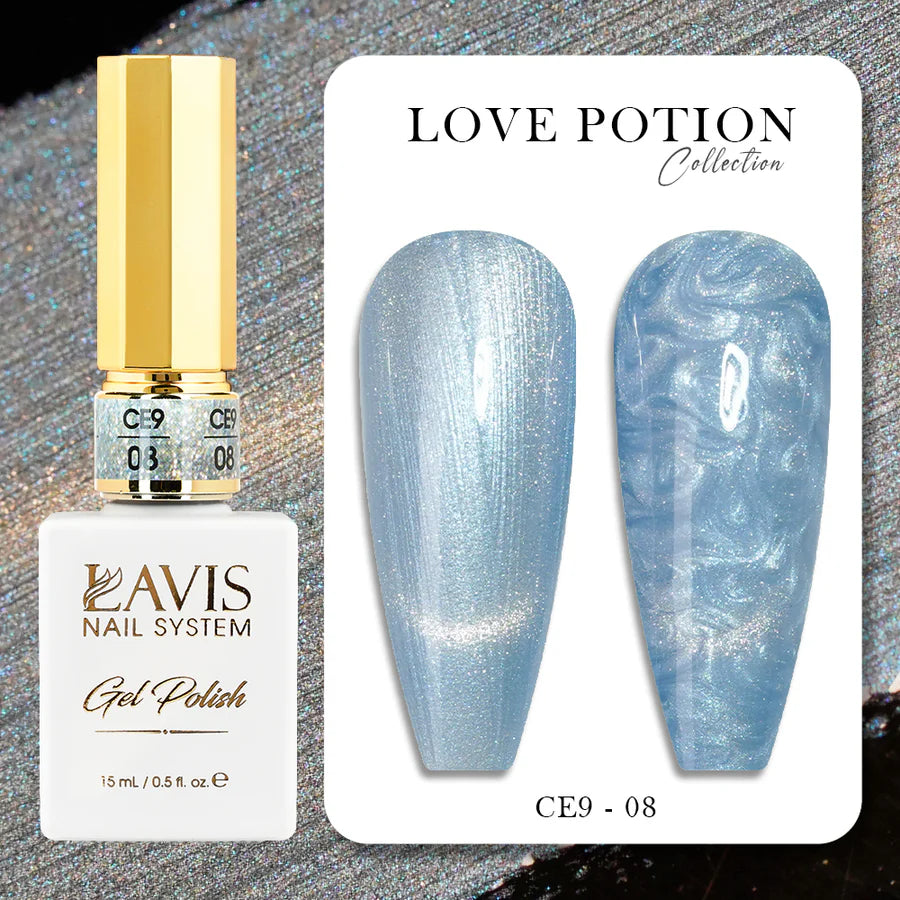 LAVIS Cat Eyes CE9 - 08 - Gel Polish 0.5 oz - Lavis LOVE POTION Collection