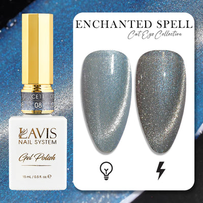 LAVIS Cat Eyes CE11 - 08 - Gel Polish 0.5 oz - Enchanted Spell Collection