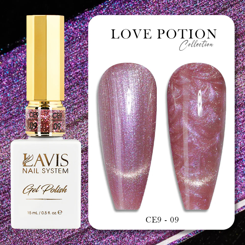 LAVIS Cat Eyes CE9 - 09 - Gel Polish 0.5 oz - Lavis LOVE POTION Collection