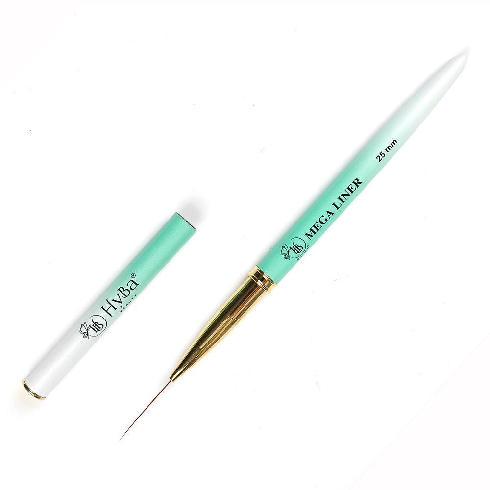 HyBa Mega Liner Nail Art Brush Tool 25mm 100% Kolinsky Hair, #1