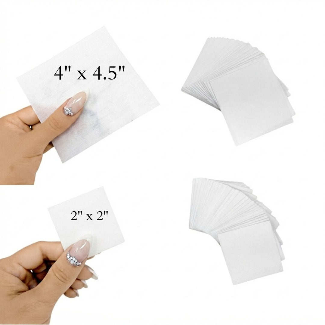 HyBa CLEAN Lint Free Wipes - 1 Mix Box (150pcs - 4 × 4.5 / 300 PCS - 2 × 2)