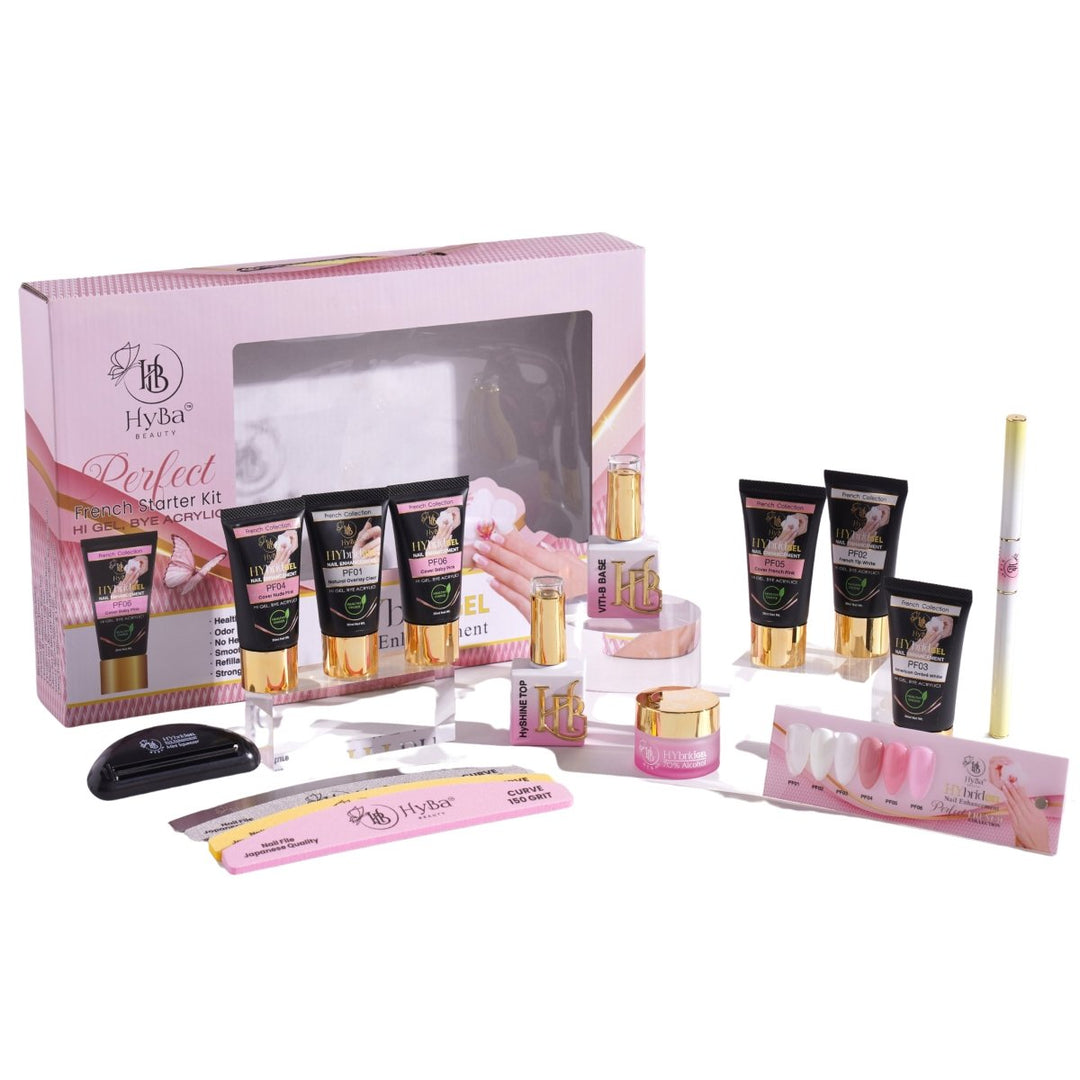 HyBa #1 FRENCH Starter Kit Box Set - HyGEL Hybrid Gel Nail System