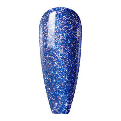 Lavis Gel Nail Polish Duo - 108 Blue, Glitter Colors - Golden Hour