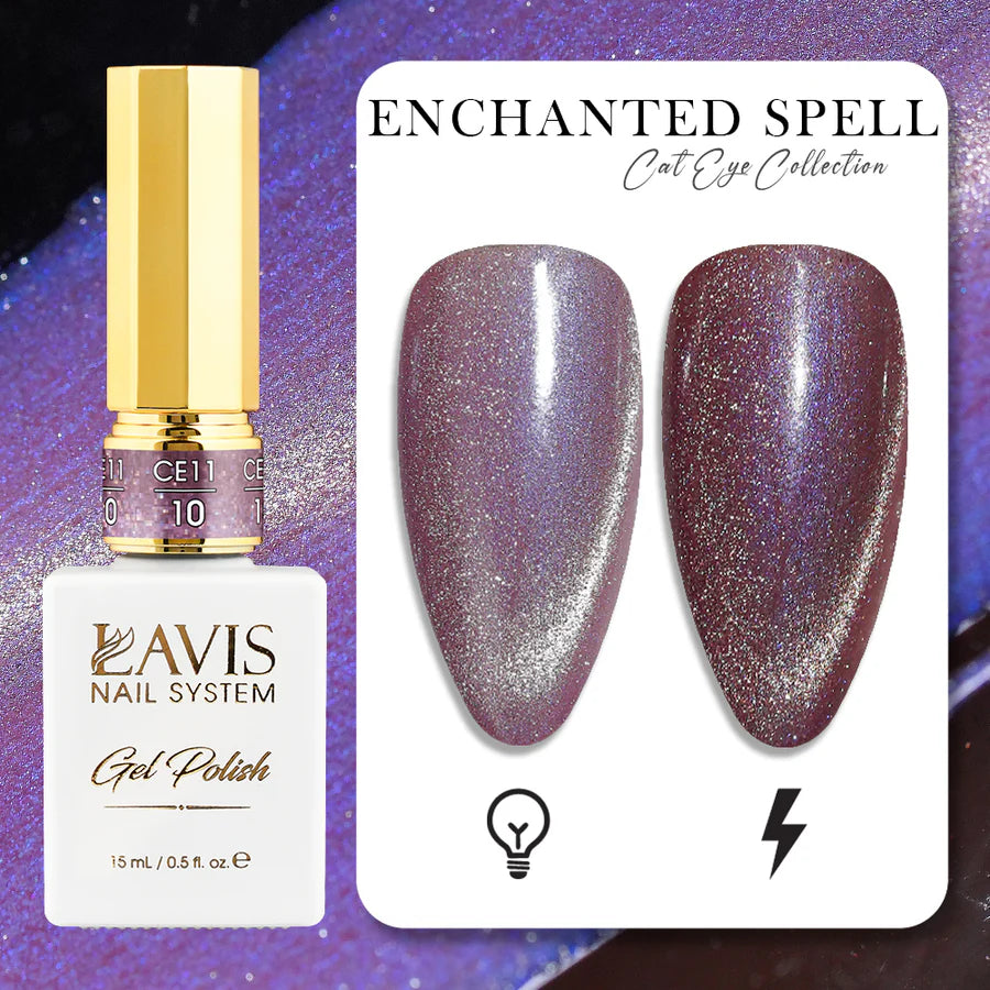 LAVIS Cat Eyes CE11 - 10 - Gel Polish 0.5 oz - Enchanted Spell Collection