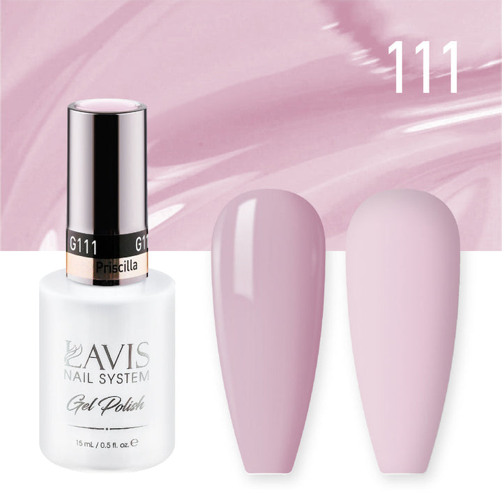 Lavis Gel Nail Polish Duo - 111 Pink Colors - Priscilla