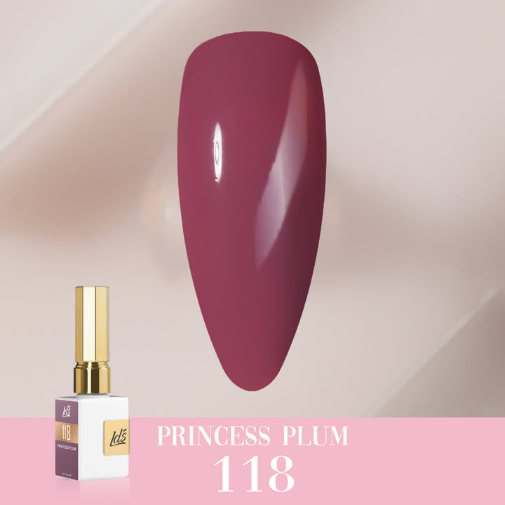 LDS Color Craze Gel Nail Polish - 118 Princess Plum - 0.5oz