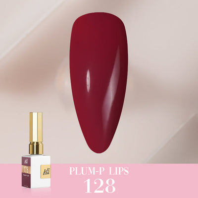 LDS Color Craze Gel Nail Polish - 128 Plum-p Lips - 0.5oz