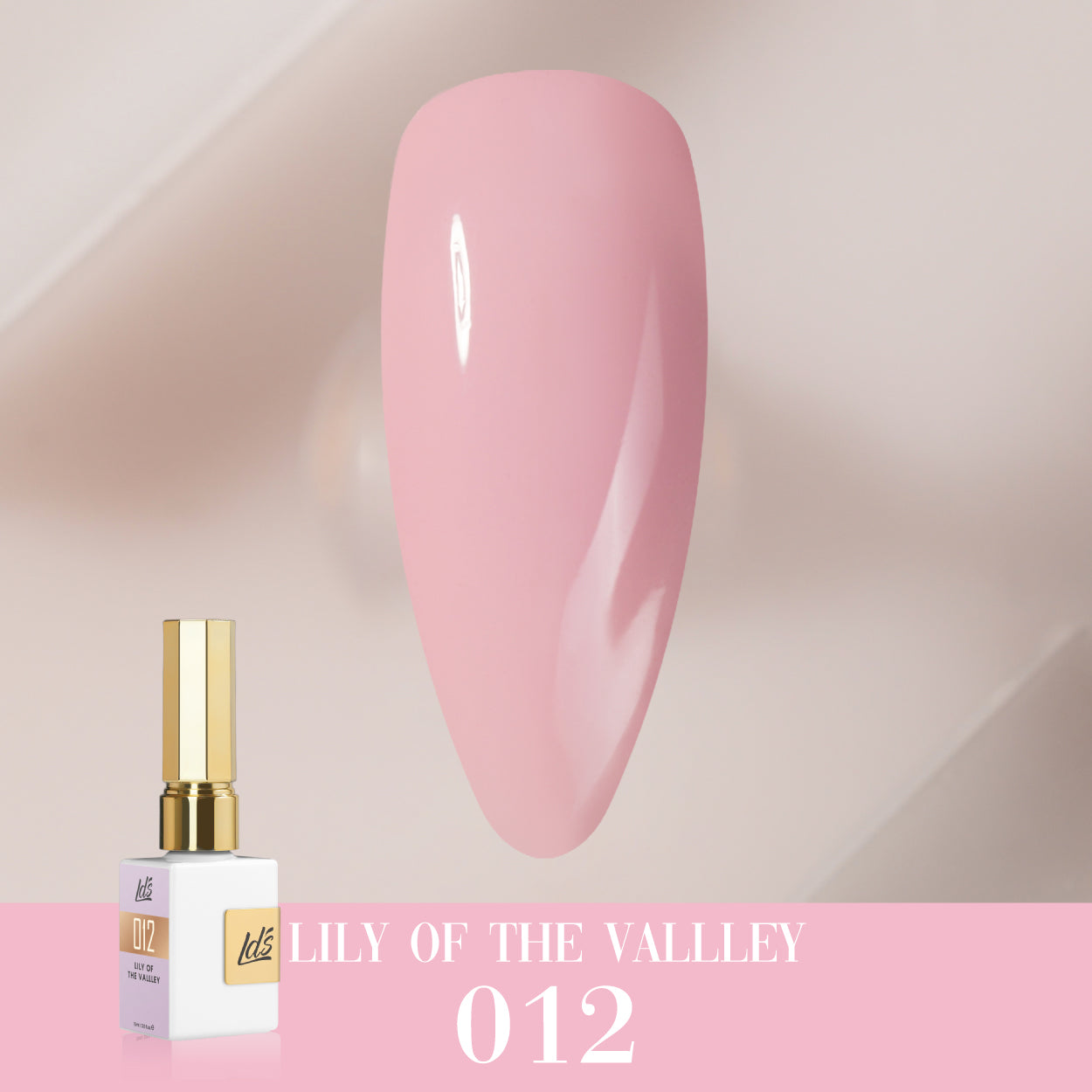 LDS Color Craze Gel Nail Polish - 012 Lily of the Vallley - 0.5oz