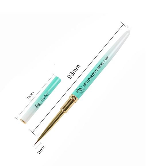 HyBa MINI LINER PETAL Nail Brush / 7mm 