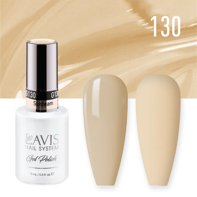 Lavis Gel Nail Polish Duo - 130 Yellow Colors - Sunbeam