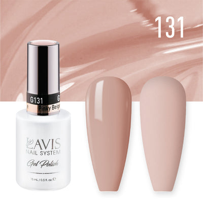 Lavis Gel Nail Polish Duo - 131 Nude Colors - Pinky Beige