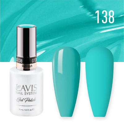 Lavis Gel Nail Polish Duo - 138 Teal Colors - Refresh