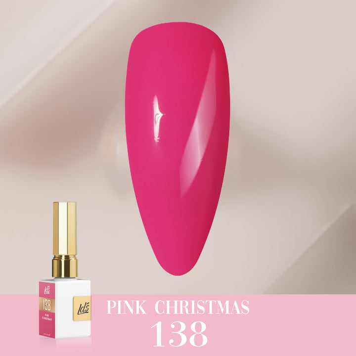 LDS Color Craze Gel Nail Polish - 138 Pink Christmas - 0.5oz