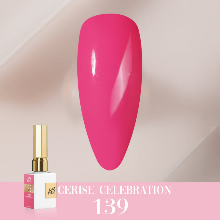 LDS Color Craze Gel Nail Polish - 139 Cerise Celebration - 0.5oz