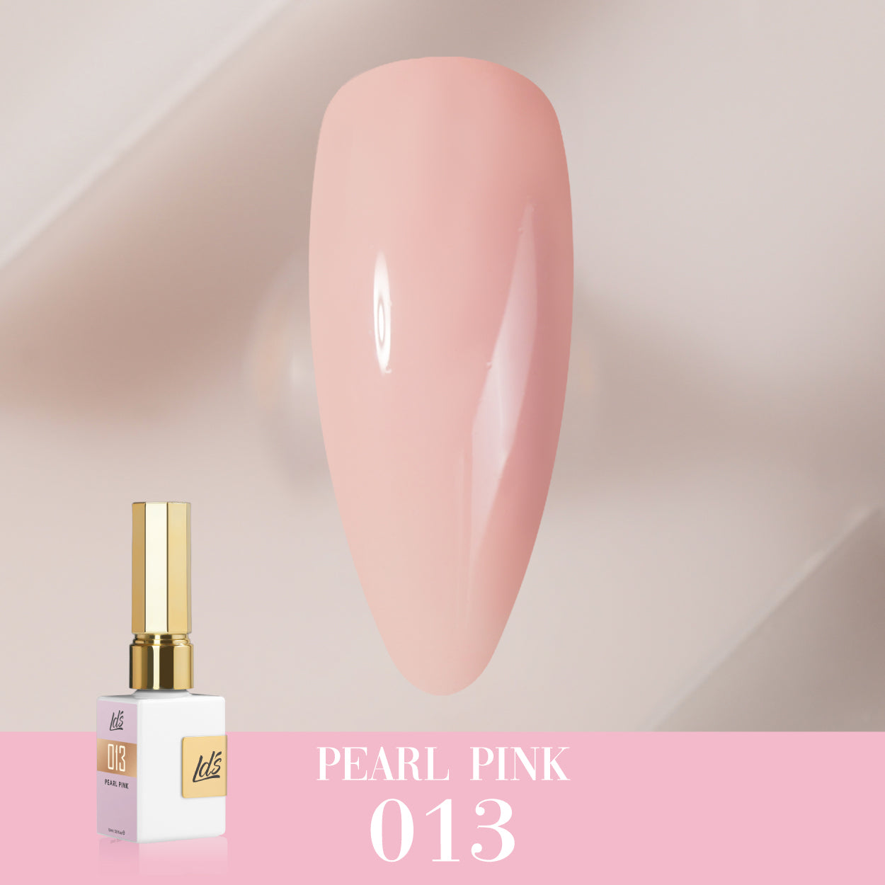 LDS Color Craze Gel Nail Polish - 013 Pearl Pink - 0.5oz