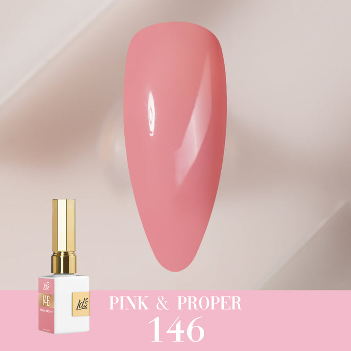 LDS Color Craze Gel Nail Polish - 146 Pink &amp; Proper - 0.5oz