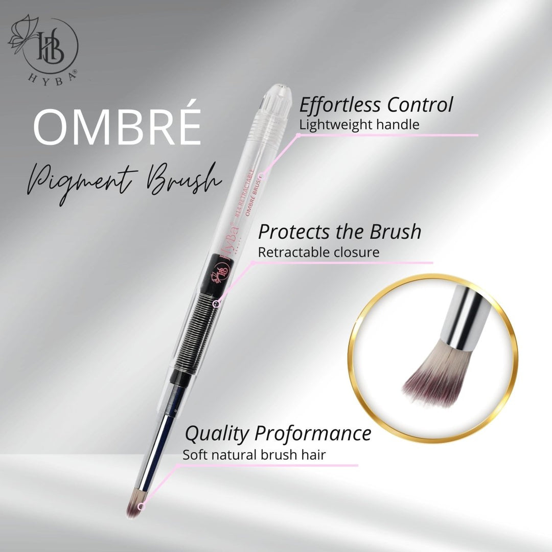 HyBa RETRACTABLE OMBRÉ PIGMENT Nail Brush 