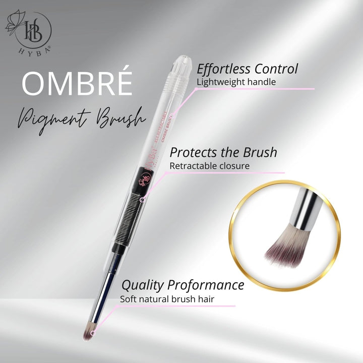 HyBa RETRACTABLE OMBRÉ PIGMENT Nail Brush 
