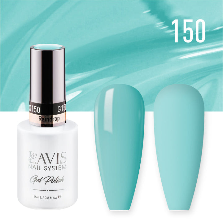 Lavis Gel Nail Polish Duo - 150 Teal Colors - Raindrop