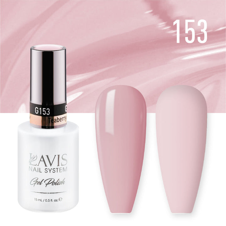 Lavis Gel Nail Polish Duo - 153 Rose Colors - Teaberry