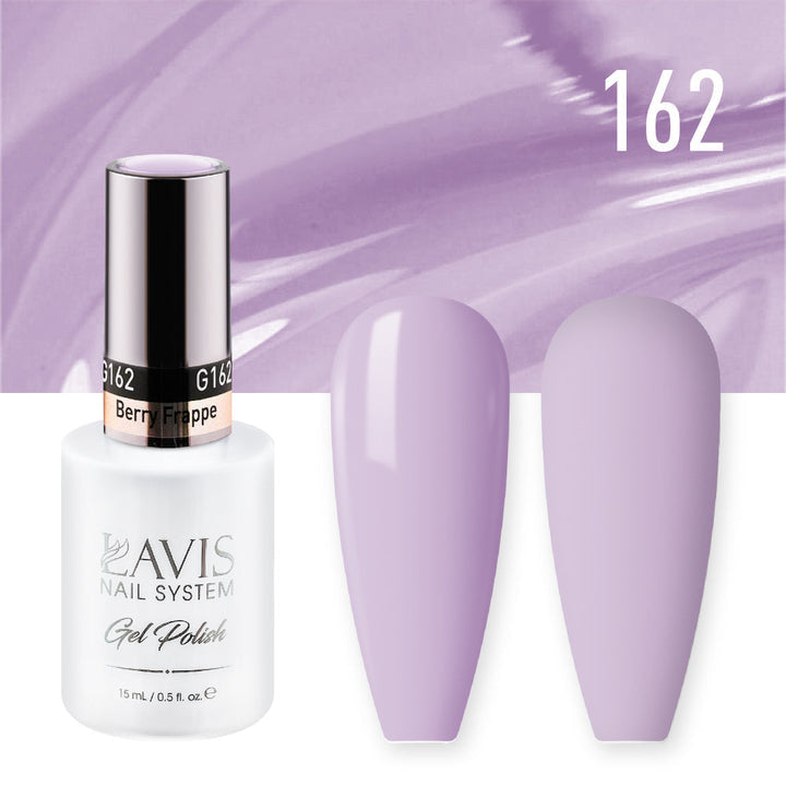 Lavis Gel Nail Polish Duo - 162 Purple Colors - Berry Frappe