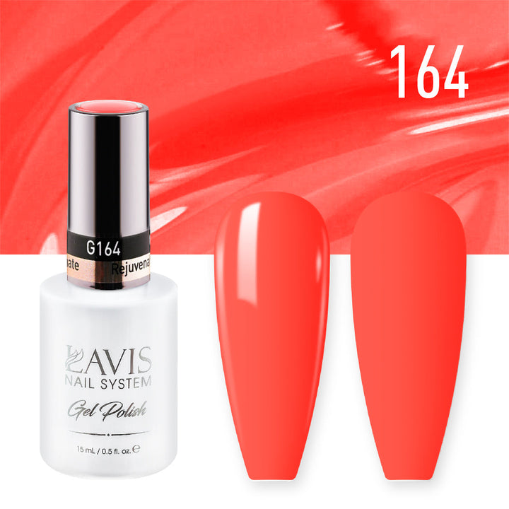 Lavis Gel Nail Polish Duo - 164 Coral Colors - Rejuvenate