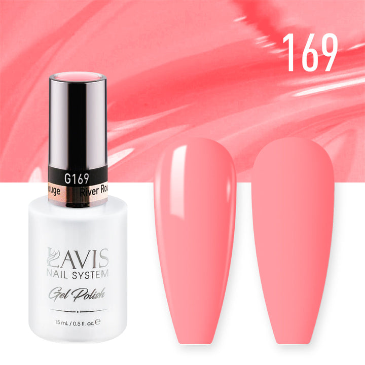 Lavis Gel Nail Polish Duo - 169 Pink Colors - River Rouge