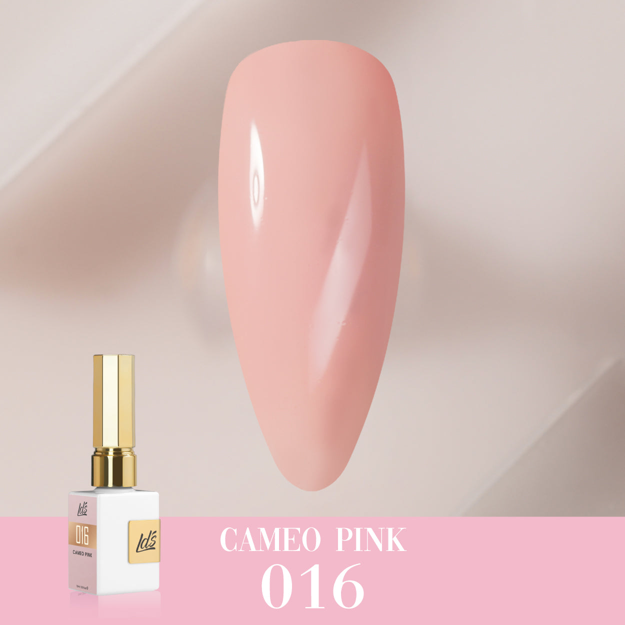 LDS Color Craze Gel Nail Polish - 016 Cameo Pink - 0.5oz