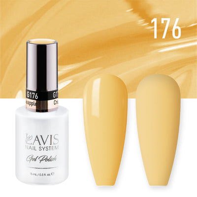 Lavis Gel Nail Polish Duo - 176 Yellow Colors - Crushed Pineapple