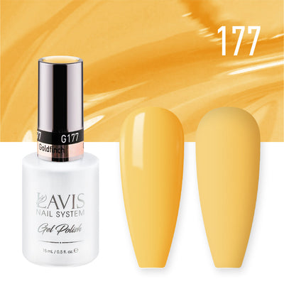 Lavis Gel Nail Polish Duo - 177 Yellow Colors - Goldfinch