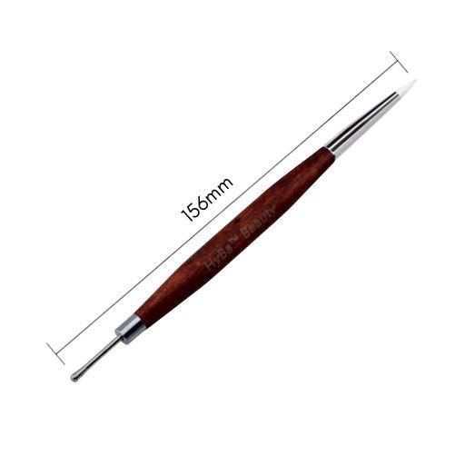 HyBa Molding Gel Dual Brush with Round Metal Tip 