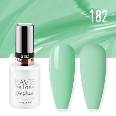 Lavis Gel Nail Polish Duo - 182 Green Colors - Mint Julep