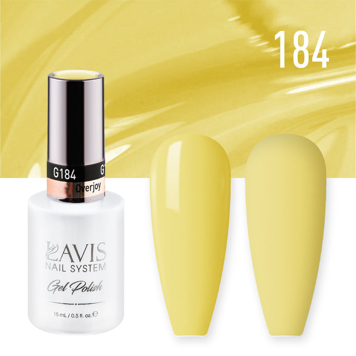 Lavis Gel Nail Polish Duo - 184 Yellow Colors - Overjoy