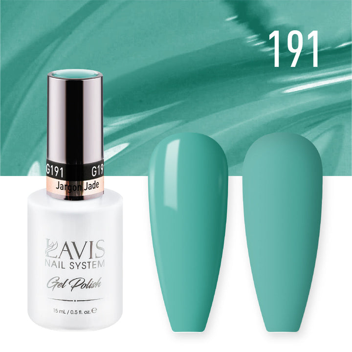 Lavis Gel Nail Polish Duo - 191 Green Colors - Jargon Jade