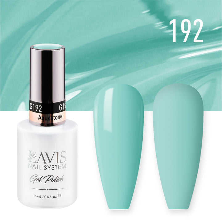 Lavis Gel Nail Polish Duo - 192 Green Colors - Aquastone