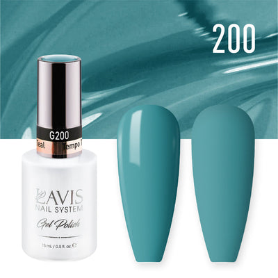 Lavis Gel Nail Polish Duo - 200 Teal Colors - Tempo Teal