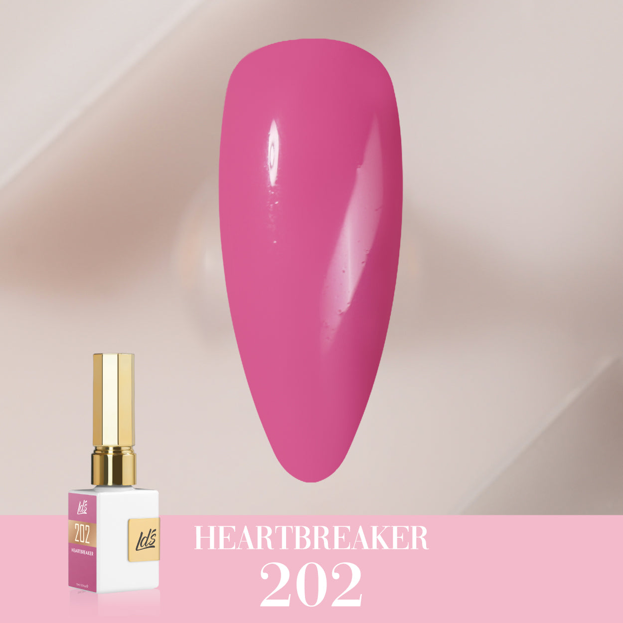 LDS Color Craze Gel Nail Polish - 202 Heartbreaker - 0.5oz