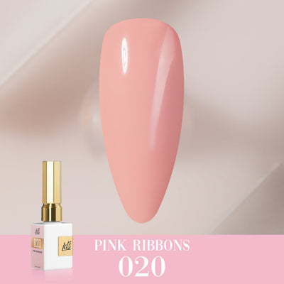 LDS Color Craze Gel Nail Polish - 020 Pink Ribbons - 0.5oz