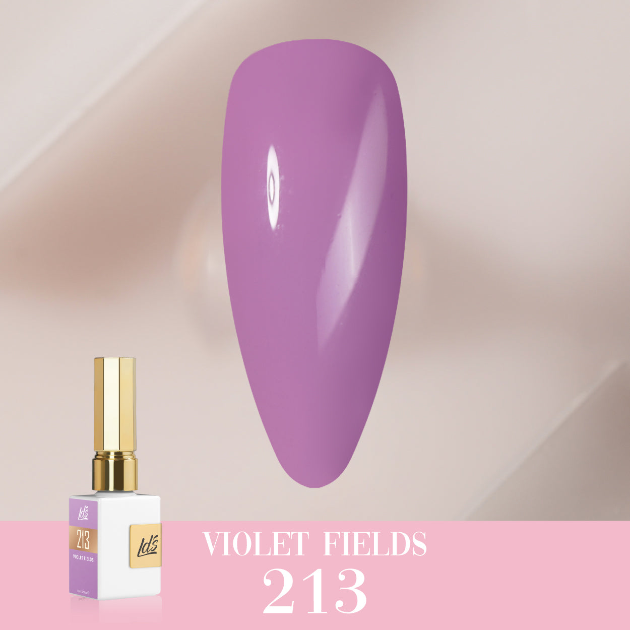 LDS Color Craze Gel Nail Polish - 213 Violet Fields - 0.5oz