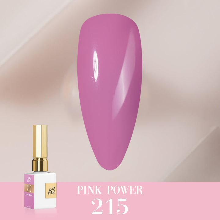 LDS Color Craze Gel Nail Polish - 215 Pink Power - 0.5oz