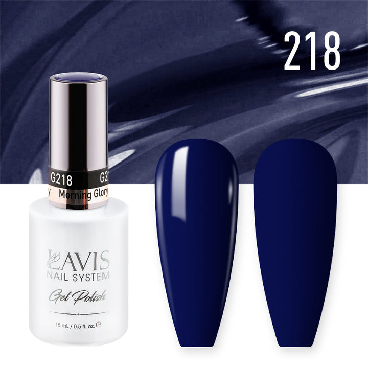 Lavis Gel Nail Polish Duo - 218 Navy Colors - Morning Glory