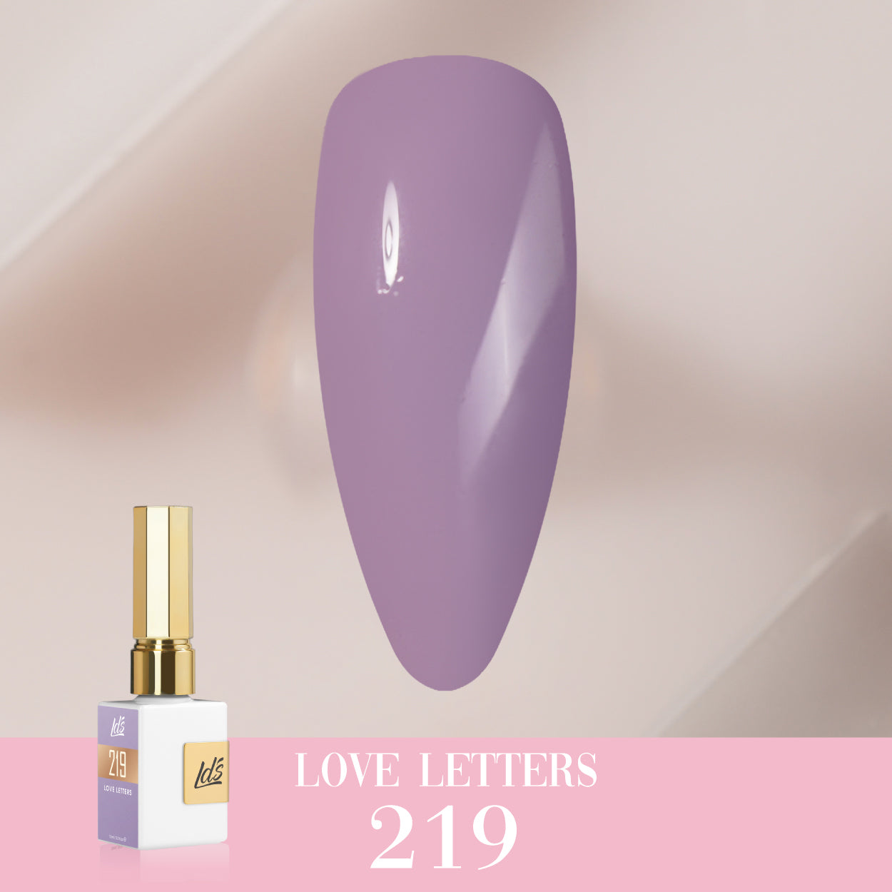 LDS Color Craze Gel Nail Polish - 219 Love Letters - 0.5oz