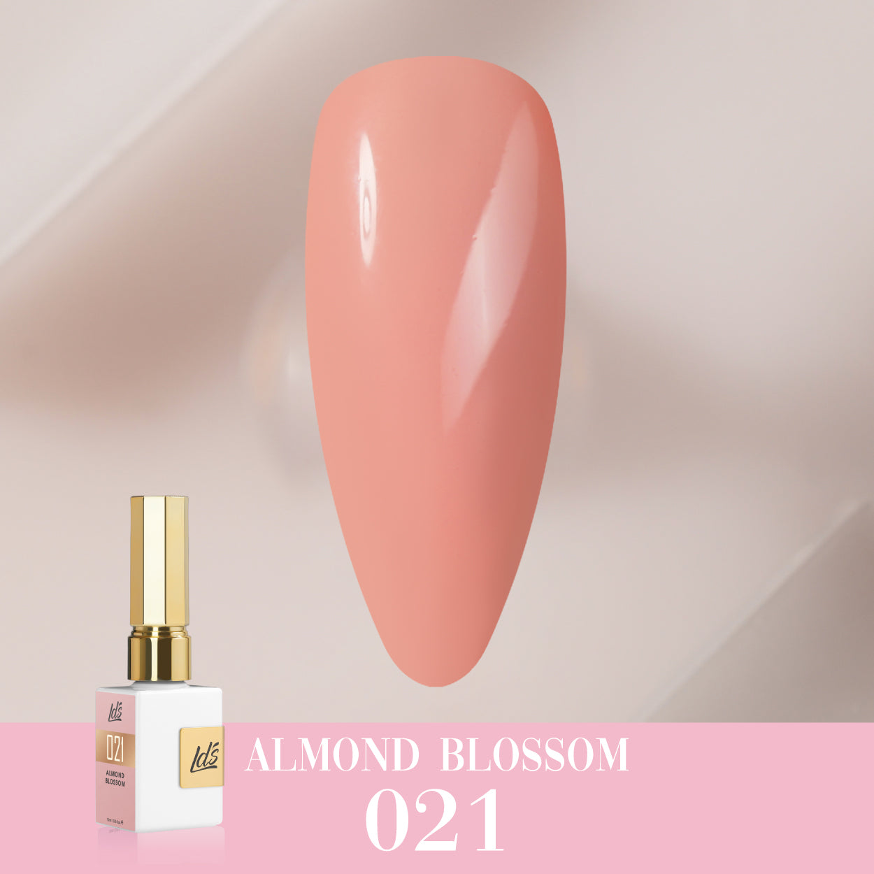 LDS Color Craze Gel Nail Polish - 021 Almond Blossom - 0.5oz