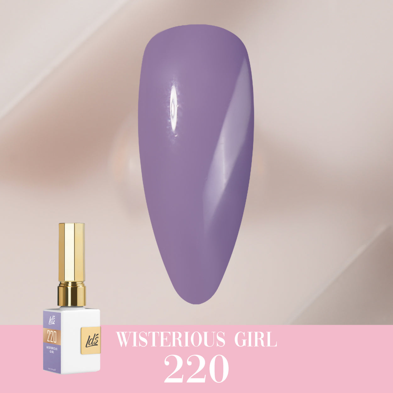 LDS Color Craze Gel Nail Polish - 220 Wisterious Girl - 0.5oz